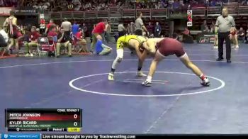 2 lbs Cons. Round 1 - Kyler Ricard, Eddyville-Blakesburg-Fremont vs Mitch Johnson, Independence