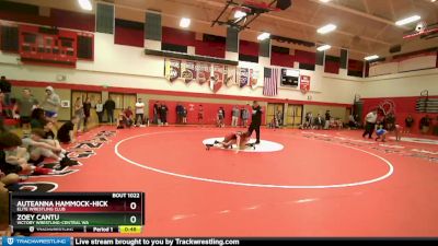 97 lbs Round 1 - Zoey Cantu, Victory Wrestling-Central WA vs Auteanna Hammock-Hicks, Elite Wrestling Club