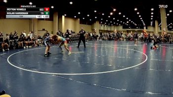 120 lbs Round 2 Champ & Wb (32 Team) - Peyton Vowels, North DeSoto Blue vs Nolan Hardeman, Team TN