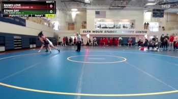 184 lbs Round 1 (6 Team) - Ethan Day, Carl Albert State vs Banks Love, Western Wyoming College