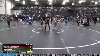 64 lbs 3rd Place Match - Tag Craig, Cozad Wrestling Club vs Beckett Johansen, St.Paul Youth Wrestling