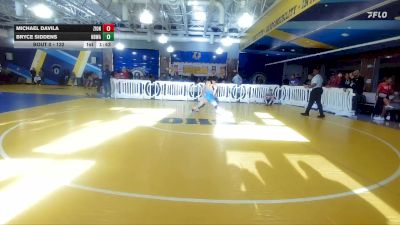 132 lbs Champ. Round 1 - Michael Davila, Lincoln High School vs Bryce Siddens, Douglas