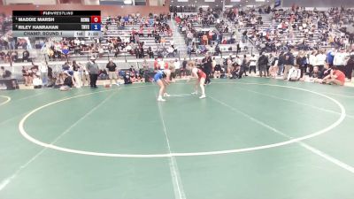65 Finals kg Champ. Round 1 - Maddie Marsh, Red Cobra Wrestling Academy vs Riley Hanrahan, Team Nazar Training Center
