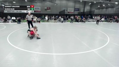 106 lbs Champ. Rd Of 16 - Garrett Bracken, Riverton Wolf Pack Wrestling Club vs Burke Blue, Team Idaho Wrestling Club