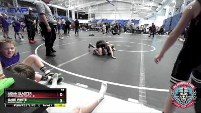 68 lbs Placement (4 Team) - Gabe White, Slyfox Silver vs Aidan Slagter, Untouchables Purple