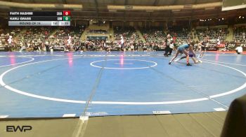 75 lbs Round Of 16 - Faith Hashmi, Savage House Wrestling Club vs Karli Grass, Greater Heights Wrestling