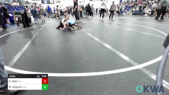 64 lbs Rr Rnd 2 - Aden Kelly, Division Bell vs Maverick Higgins, Choctaw Ironman Youth Wrestling