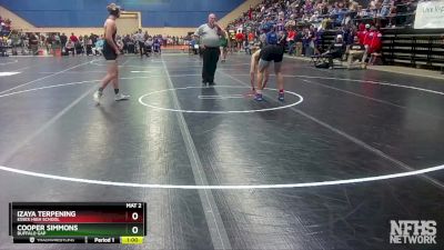 1 - 144 lbs Cons. Round 2 - Izaya Terpening, Essex High School vs Cooper Simmons, Buffalo Gap