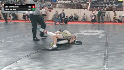 95_B lbs Round Of 16 - Levi VanAllman, Tyrone vs Cade Brown, Council Rock South