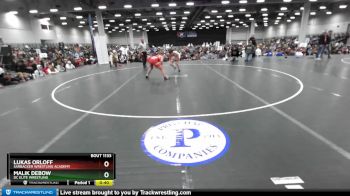 126 lbs Cons. Round 3 - Lukas Orloff, Sarbacker Wrestling Academy vs Malik Debow, DC Elite Wrestling