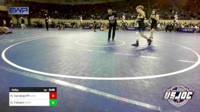 112 lbs Consi Of 8 #2 - Hayden Vandagriff, Duncan Demon Wrestling vs Dax Folsom, Open Mats