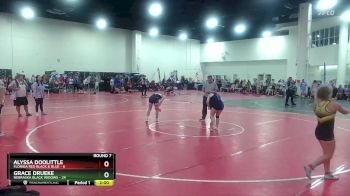 125 lbs Round 7 (8 Team) - Grace Drueke, Nebraska Black Widows vs Alyssa Doolittle, Florida Red Black & Blue