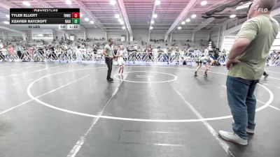 95 lbs Rr Rnd 1 - Tyler Elliott, TNWC Blue vs Xzavier Raycroft, Ragin Raisins Catawba MS