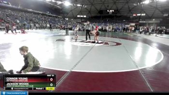 130 lbs Cons. Round 2 - Jackson Woods, Askeo International Mat Club vs Connor Young, NW Spartans Wrestling