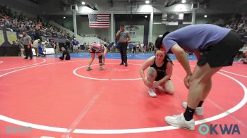 150-180 lbs Rr Rnd 3 - Jacelynn Elliott, Mannford Pirate Youth Wrestling vs Kenzie Church, Skiatook Youth Wrestling