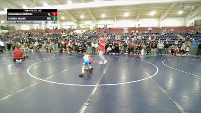 53 lbs Cons. Round 2 - Cohen Blain, Team Prestige Wrestling vs Jonathan Griffel, Team Prestige Wrestling