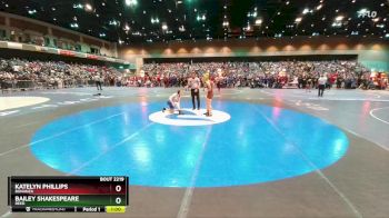 110 lbs Cons. Round 2 - Bailey Shakespeare, Reed vs Katelyn Phillips, Bonanza