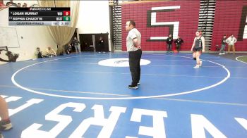 145 lbs Quarterfinal - Logan Murray, Woburn vs Sophia Chazotte, Worcester Tech