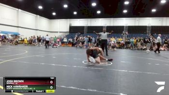 130 lbs Round 1 (4 Team) - Nick Hawbaker, North Henderson Wrestling vs Josh Brown, Reapers