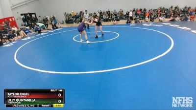 120 lbs Quarterfinal - Lilly Quintanilla, Thermopolis vs Taylor Engel, Scottsbluff Girls