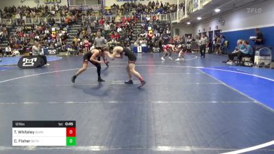 121 lbs Consy 2 - Tyler Whiteley, Burnt Hills-Ballston Lake-NY vs Colton Fisher, Bethel Park