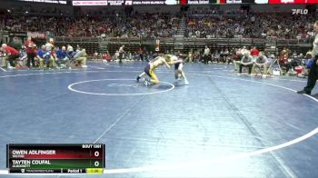 1A-126 lbs Quarterfinal - Tayten Coufal, Alburnett vs Owen Adlfinger, Wilton