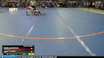 120 lbs Champ. Round 1 - David Llamas, Minot vs Owen Lindstrom, Devils Lake