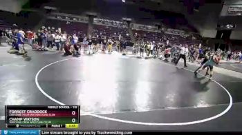 119 lbs Cons. Round 1 - Forrest Craddock, Cheyenne Mountain Wrestling Club vs Champ Watson, Wrecking Crew Wrestling Cllub