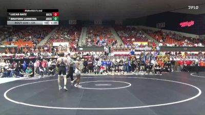 120 lbs Semifinal - Brayden Luinstra, Augusta vs Lucas Batz, Holton Hs