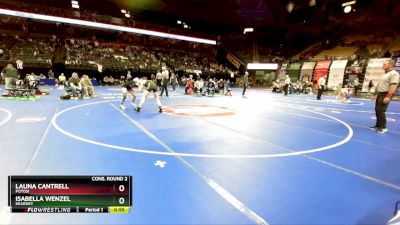 145 Class 1 lbs Cons. Round 2 - Launa Cantrell, Potosi vs Isabella Wenzel, Kearney