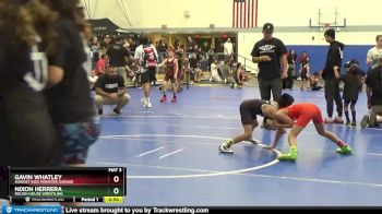 68-76 lbs Quarterfinal - Nixon Herrera, Rough House Wrestling vs Gavin Whatley, Sunkist Kids Monster Garage