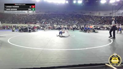 B6A-120 lbs Semifinal - Jake Goodin, Edmond North vs Aydan Thomas, Stillwater