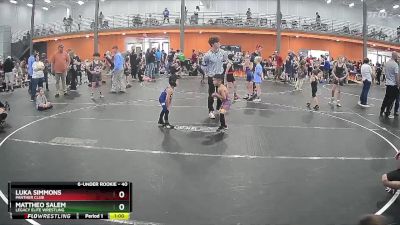 40 lbs 1st Place Match - Luka Simmons, Panther Club vs Mattheo Salem, Legacy Elite Wrestling