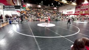 165 lbs Quarterfinal - Michael Symons, Kemmerer vs Garret Horton, Evanston