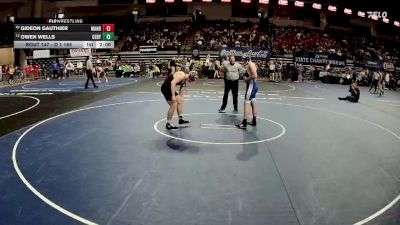 D 1 165 lbs Champ. Round 1 - Owen Wells, C.E. Byrd vs Gideon Gauthier, Mandeville