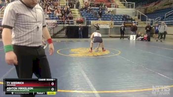 182 lbs Champ. Round 1 - Ashton Mikkelson, Breckenridge/Wahpeton vs Ty Wiedrich, Williston