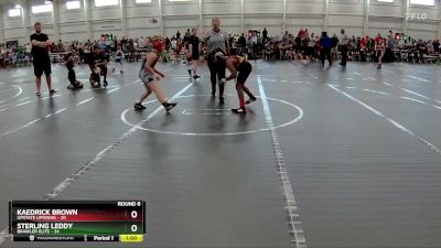 92 lbs Round 6 (8 Team) - Kaedrick Brown, Upstate Uprising vs Sterling Leddy, Brawler Elite