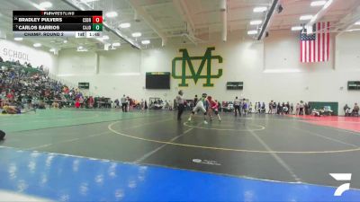 106 lbs Champ. Round 2 - Carlos Barrios, Cajon vs Bradley Pulvers, Redondo