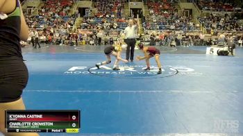 100 lbs Cons. Round 3 - K`yonna Castine, Minot vs Charlotte Crowston, Pembina County North