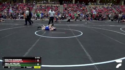 105 lbs Cons. Round 1 - Koltyn Koerner, Manhattan Wrestling Club vs Declan Miller, Norton Wrestling Club