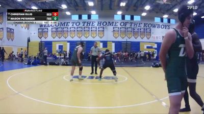 192 lbs Champ. Round 1 - Mason Petersen, Forest (Ocala) vs Christian Ellis, Buchholz