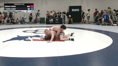 70 kg Cons. Rd Of 64 - Marco Frinzi, New York City RTC vs Roen Carey, Sarbacker Wrestling Academy