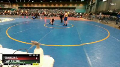 125-129 lbs Round 2 - Maizy Thomsen, Carson Valley Wildcats Wrestli vs Ethan Stout, Anderson Attack WC