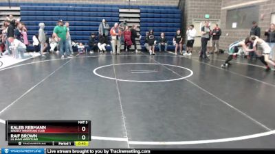 90 lbs Cons. Round 2 - Raif Brown, Lil Mavs Wrestling vs Kaleb Rebmann, Grizzly Wrestling Club