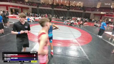 126 lbs Cons. Round 2 - Eli Eddington, Oklahoma vs Elijah Archer, Oklahoma