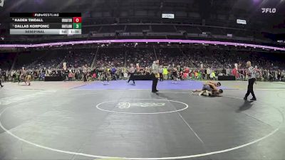 D1-150 lbs Semifinal - Dallas Korponic, Hartland HS vs Kaden Tindall, Brighton HS