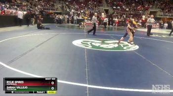 Girls 114 lbs Cons. Round 1 - Rylie Spires, Centennial vs Sarah Vallejo, Tucumcari