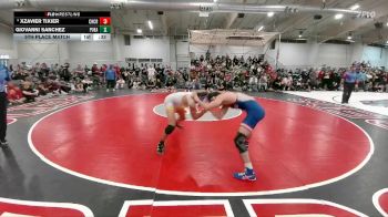150 lbs 5th Place Match - Xzavier Tixier, Cherry Creek vs Giovanni Sanchez, Pueblo East