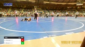 61 lbs Consi Of 16 #1 - Kasen Shouse, Cowboy Wrestling Club vs Gunnar Brown, Waverly Area Wrestling Club