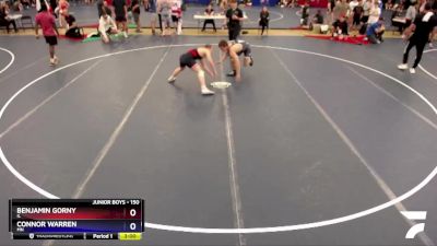 150 lbs Cons. Round 2 - Benjamin Gorny, IL vs Connor Warren, MN